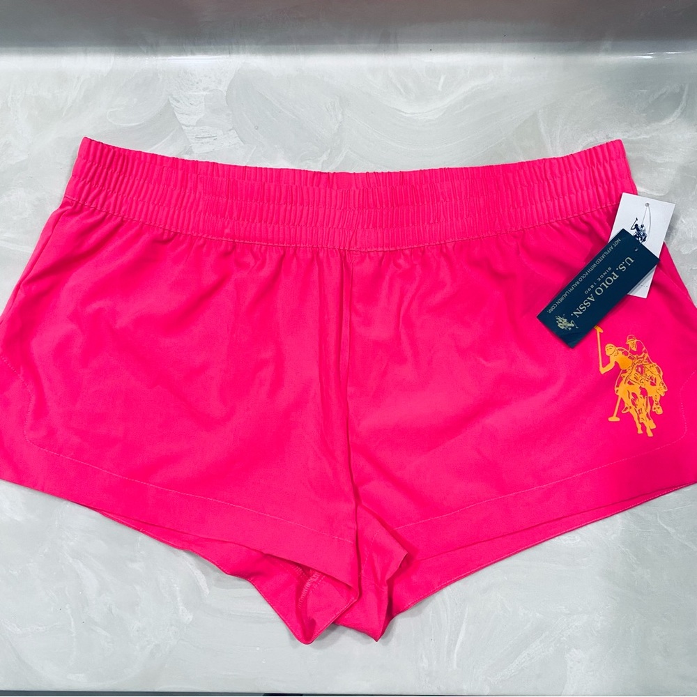 SOLD!!! π 5/$25 sale π Hot pink athletic shorts XL light weight shorts NWT - Picture 2 of 7